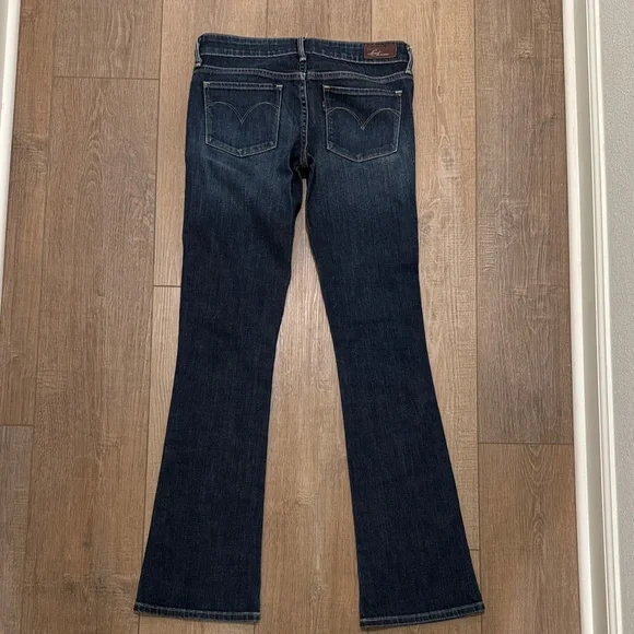 Classic Blue Denim Jeans, skinny bootcut - Picture 4 of 5
